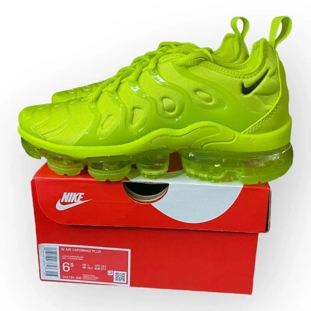 Nike Air VaporMax Plus Running Shoes Atomic Green DX1784-300 Womens size 6.5